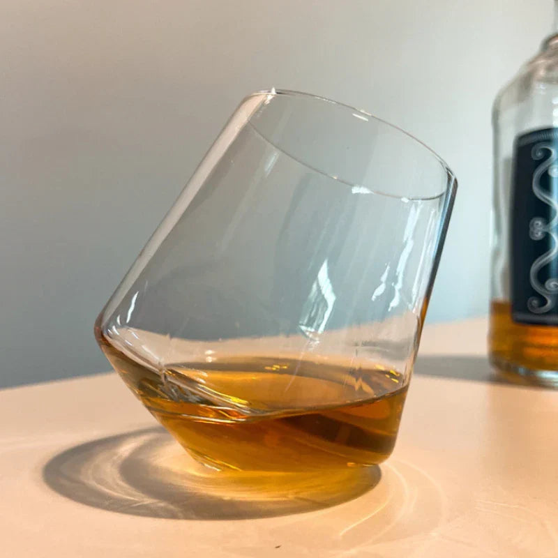Revolving Whiskey Glass – 530ml Spinning Tumbler