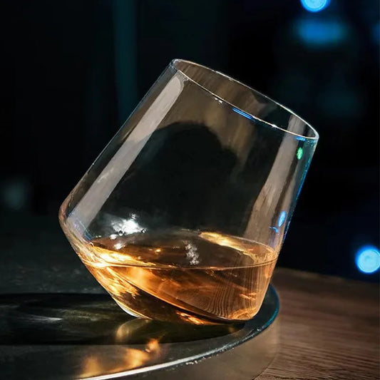 Revolving Whiskey Glass – 530ml Spinning Tumbler