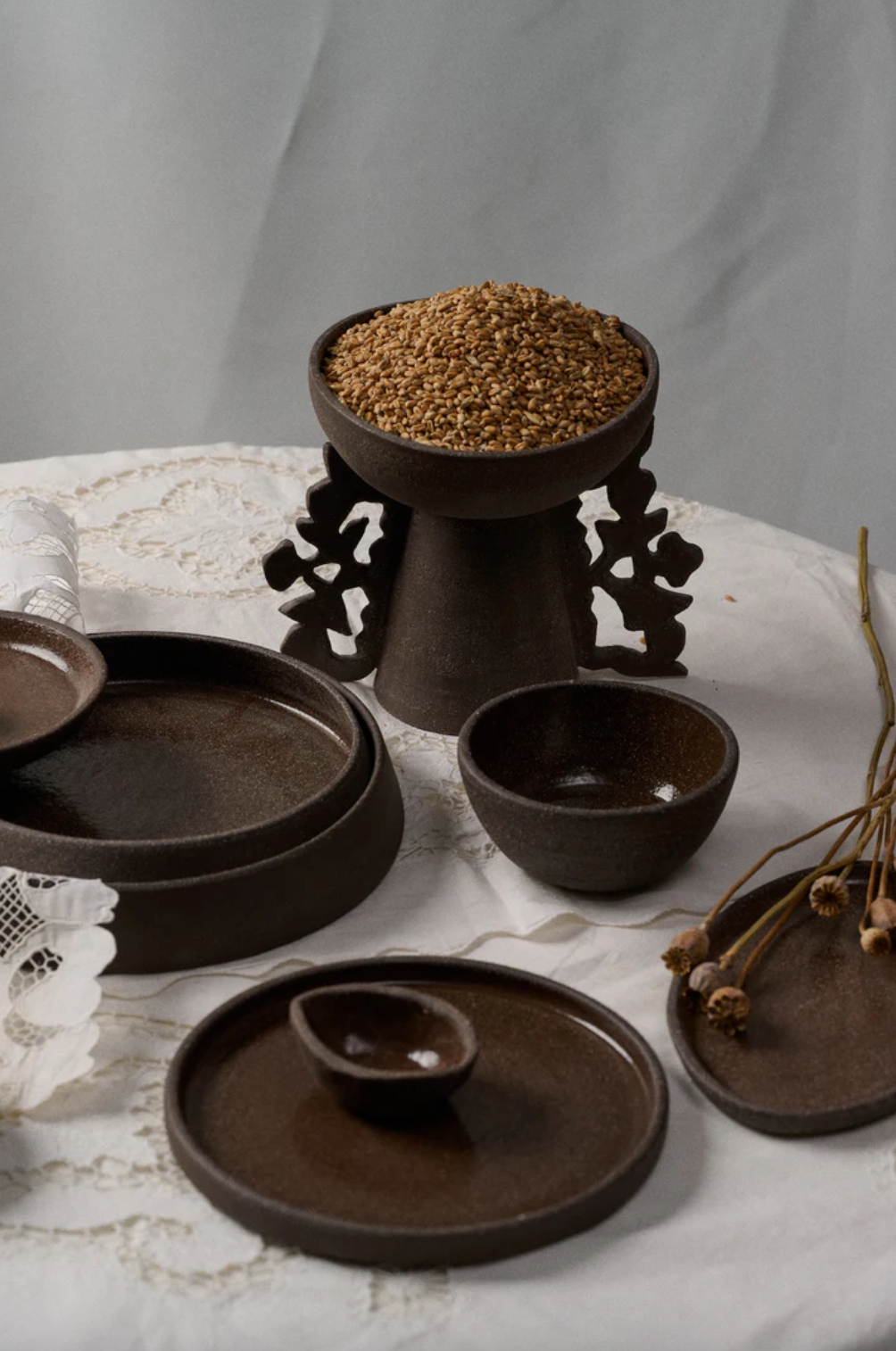 Pumpernickel Oval Serving Platter