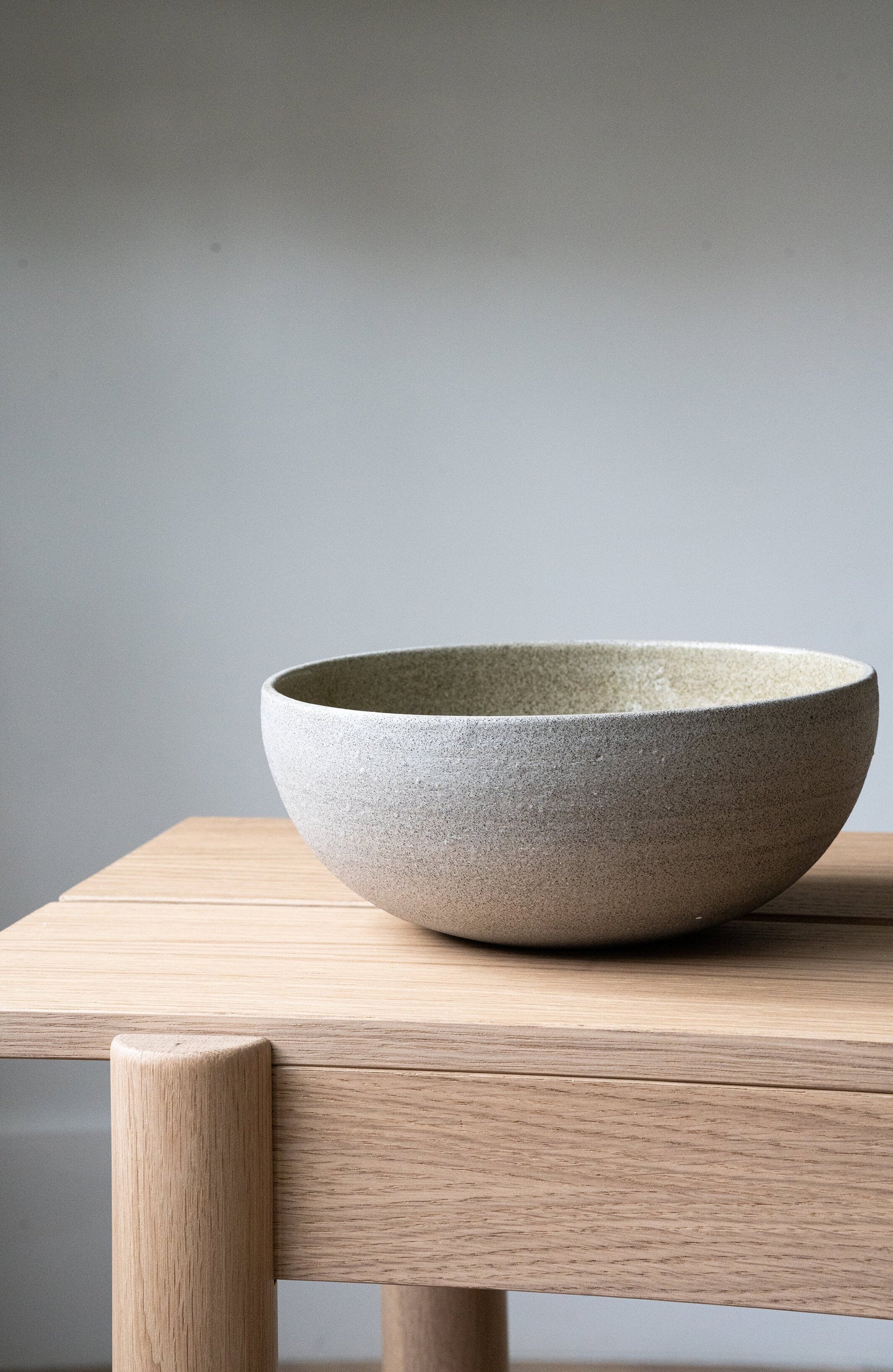 Concrete Stoneware Ramen Bowl
