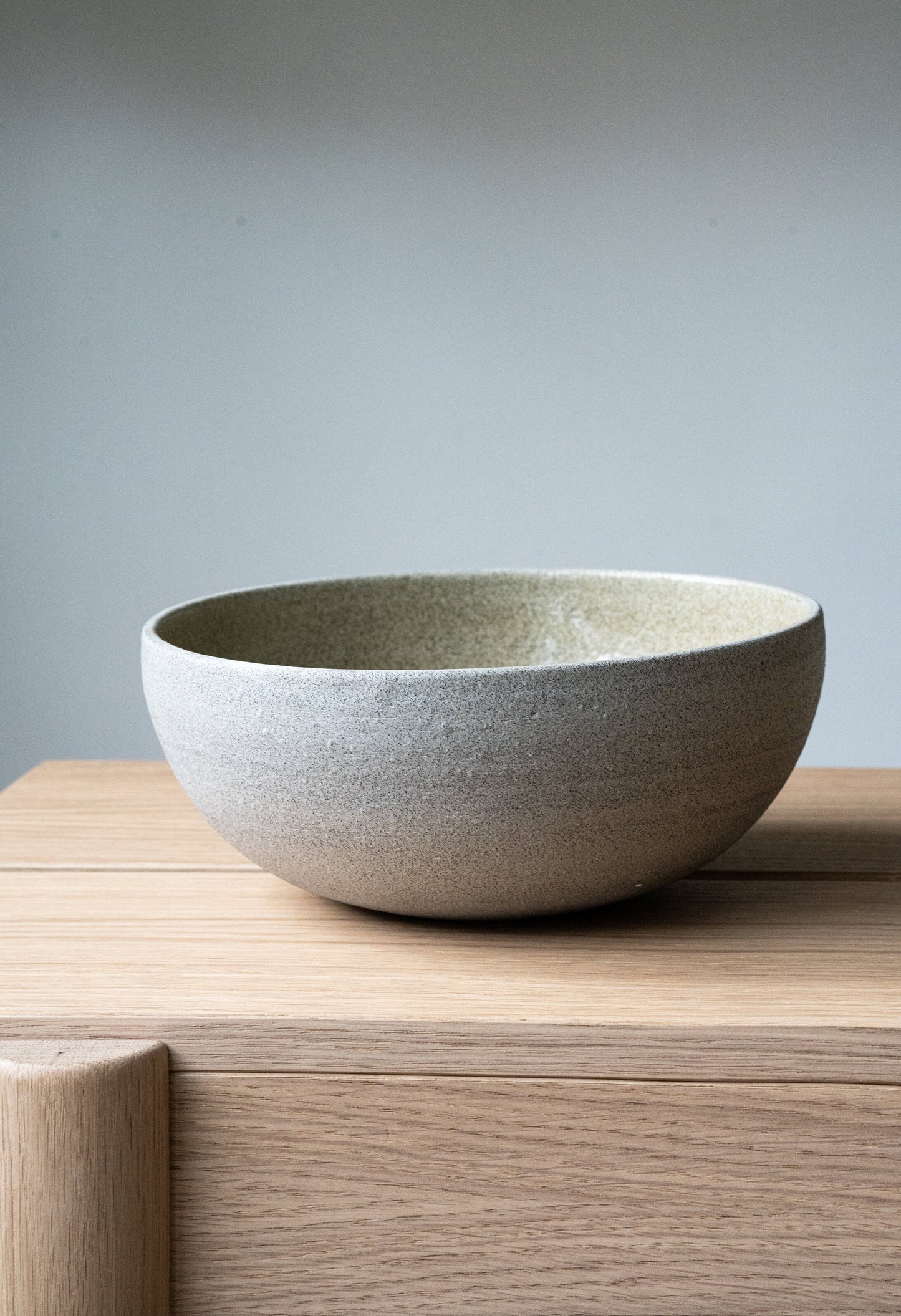 Concrete Stoneware Ramen Bowl