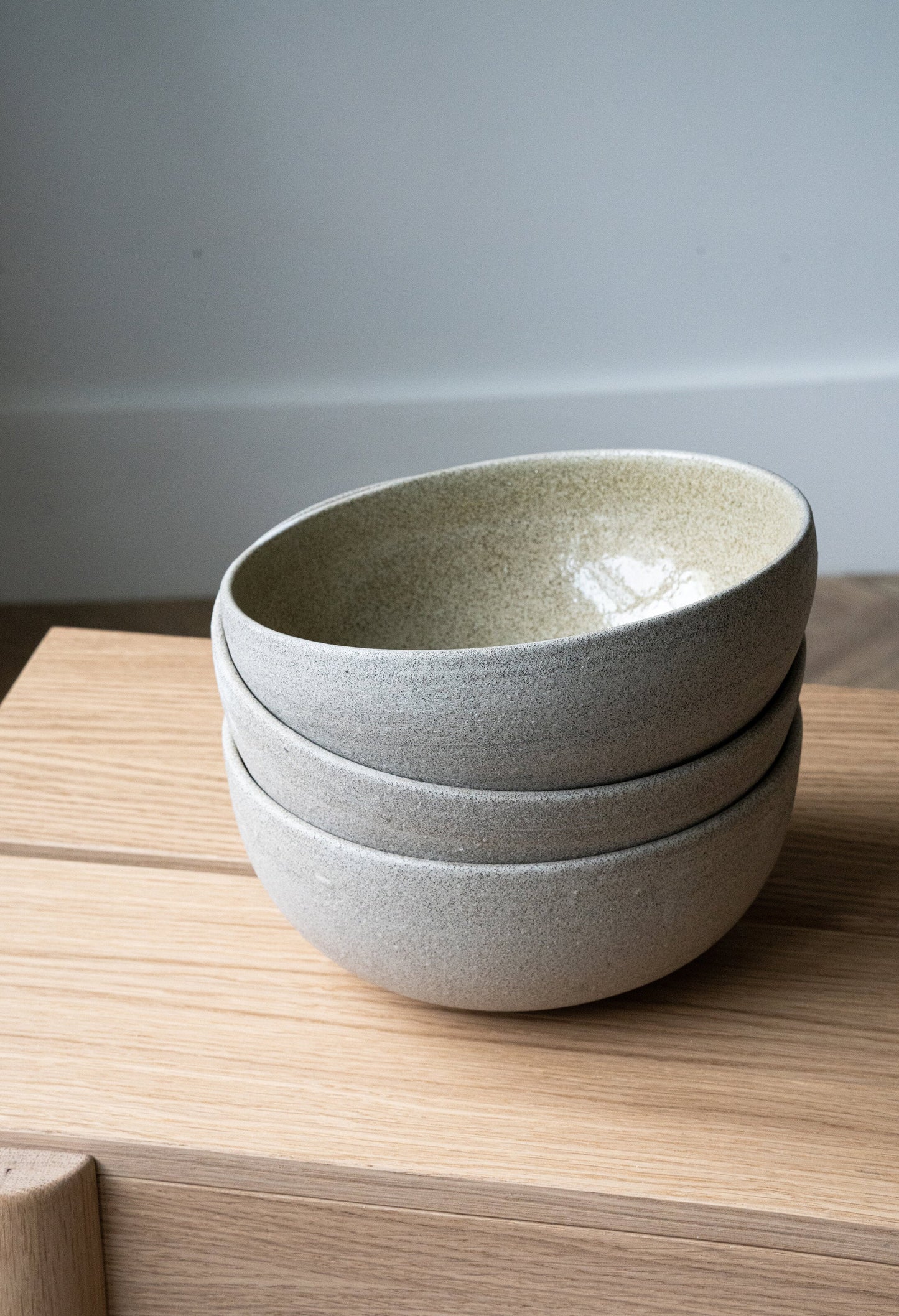 Concrete Stoneware Ramen Bowl