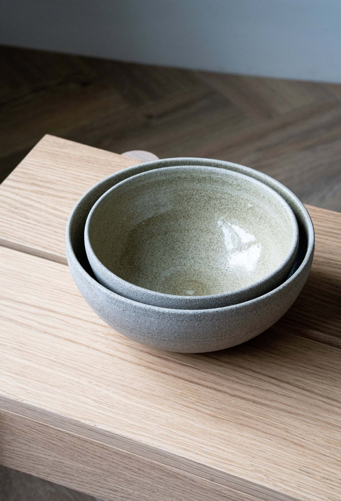 Concrete Stoneware Ramen Bowl