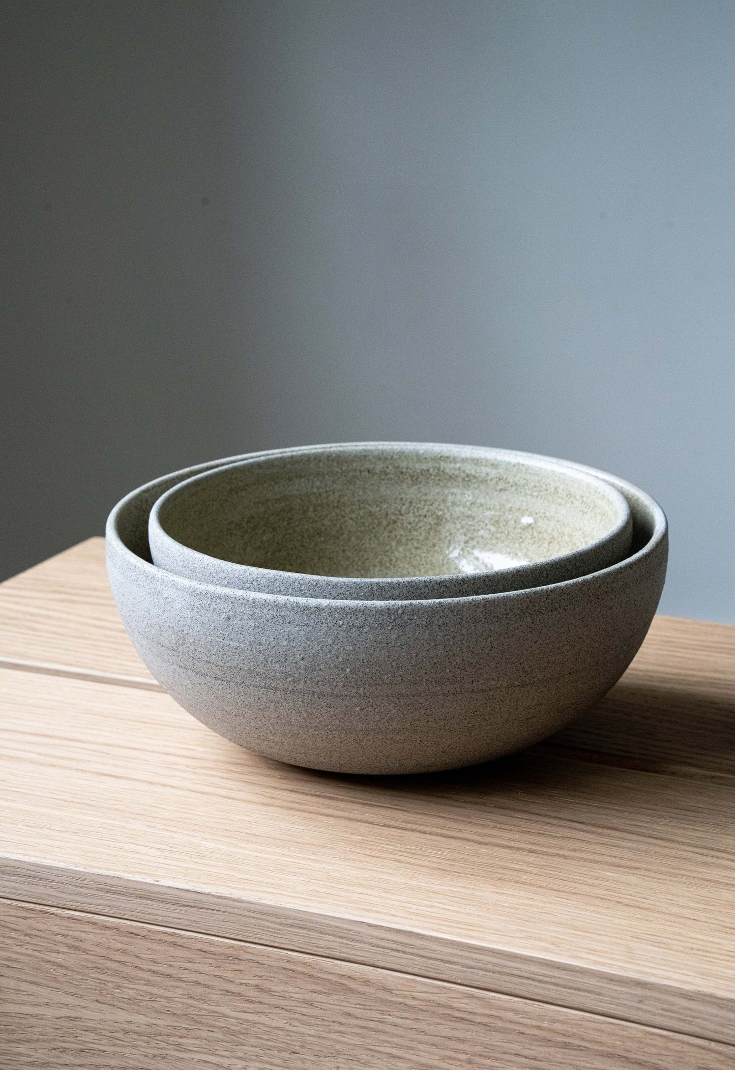Concrete Stoneware Ramen Bowl