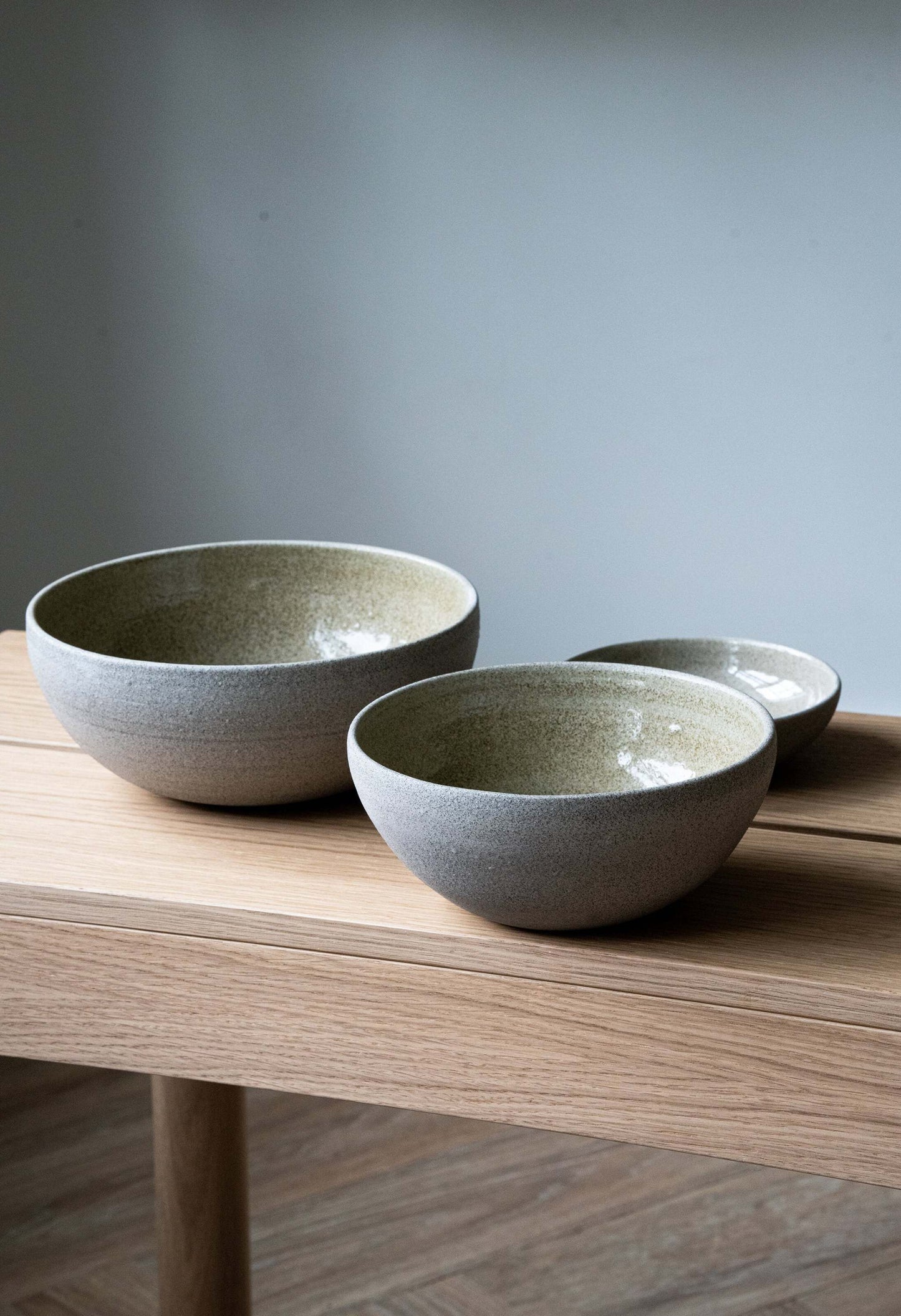 Concrete Stoneware Ramen Bowl